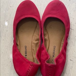 Lucky brand pink slip on flats